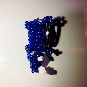 Elephant beads key chain